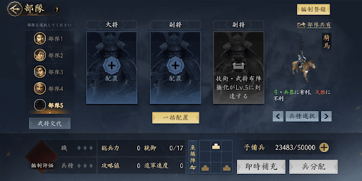 大将と副将を決める