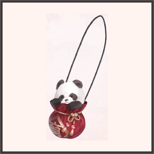 パンダ入りバッグ