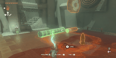 歯車に丸太とロケットをつけて点火する