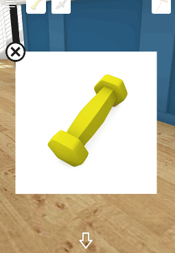 Schoolしょんぼりチャーリーと不思議な教室_鉄アレイ