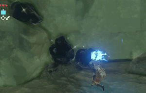 ゼルダBotW＿岩場の鉱床を砕く