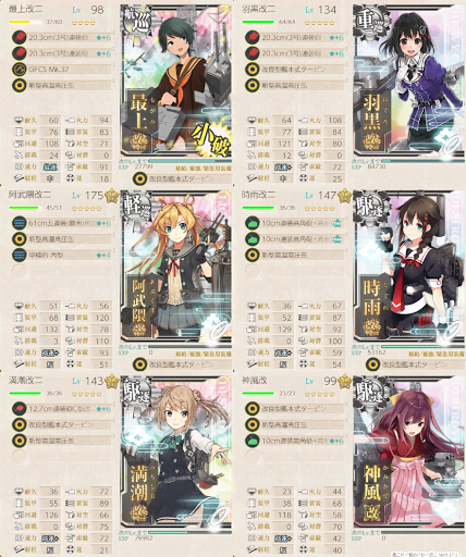 最上改二任務2 7-3-2編成