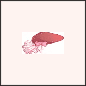 ヨーロッパ風礼帽（赤）