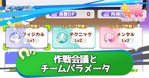 作戦会議＆チームパラメータのおすすめ強化順と効果一覧