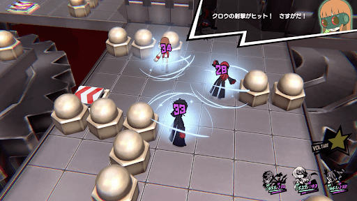 壁に隠れてガードしつつSPを回復