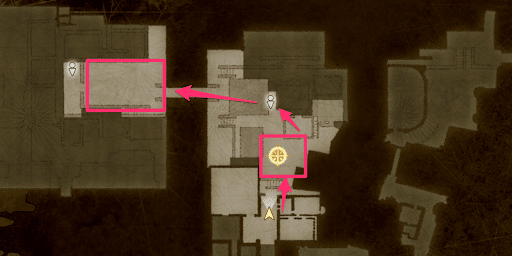 ヴァルキリーエリュシオン_豪傑姫の憂慮1_目的地へのマップ1