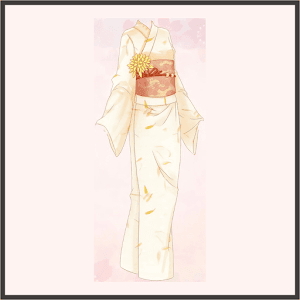 黄金の菊（アイボリー）