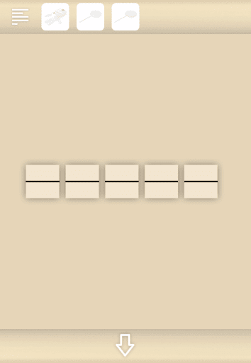 Spooky雨と少女とぬいぐるみ_テレビの下のチェスト_ミイラの頭上で確認したトイレットペーパーの形に合うように模様を変更する