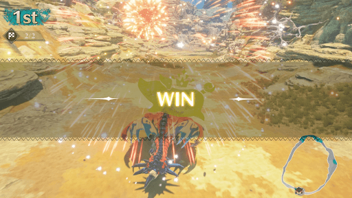 プーギーレースでテイルに勝つ