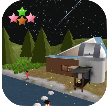 蛍の舞う星月夜