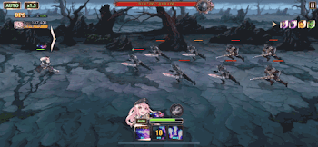 パンシローネイベントダンジョンのバトル中の画面画像