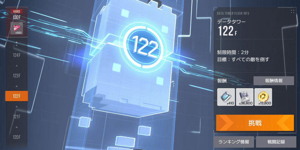 階層を踏破して報酬を獲得するコンテンツ