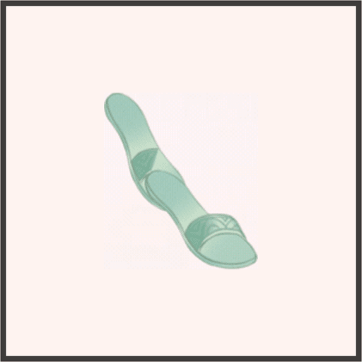 パール付きヘップサンダル