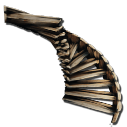 木の階段（らせん）