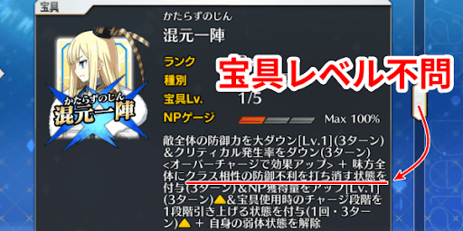 宝具レベル