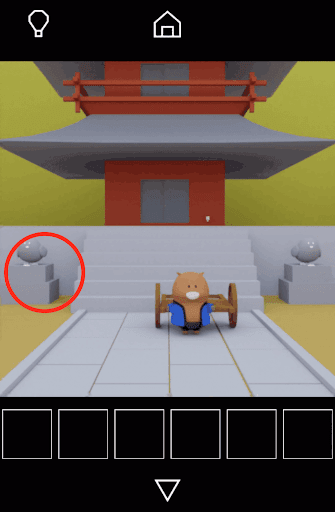 Dango_塔の前に移動して画面左側を拡大する