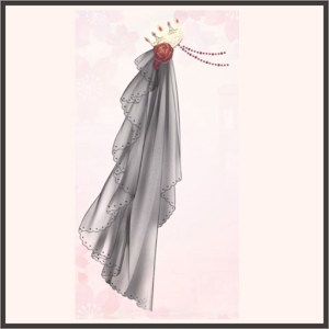 薔薇のベール（黒）