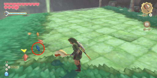 青い鳥を虫とりアミで捕まえる