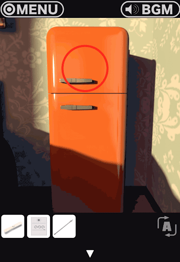 RESORT4黄昏クルーズへの脱出_部屋_　冷凍庫を開ける