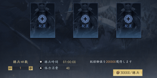 城内の練兵で使用する