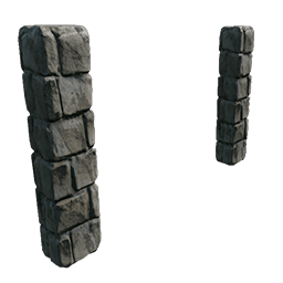 石の両開きのドア枠