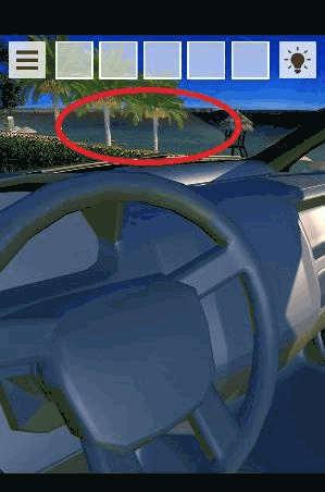 ビーチからの脱出-新作脱出げーむ_ハサミ