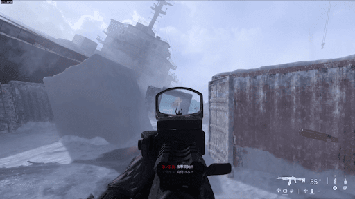 船の残骸周辺で更に戦闘