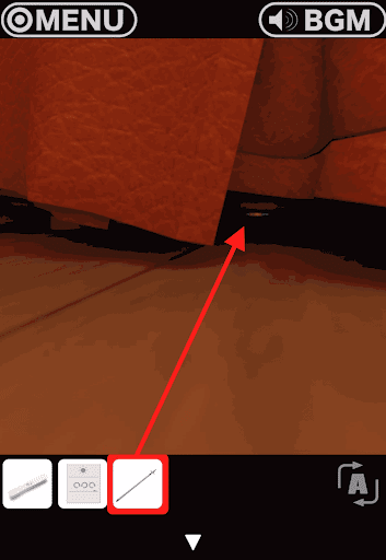 RESORT4黄昏クルーズへの脱出_部屋_ベッドの下に銛を使用する