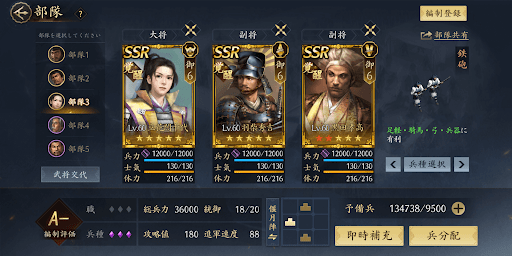 鉄砲編制を使う