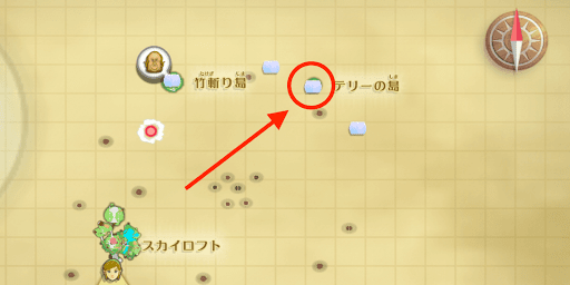 テリーの島の場所