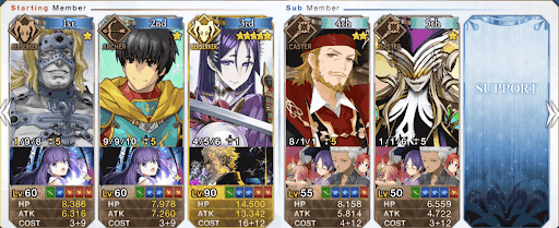 fgo-ジム級3ターン周回編成