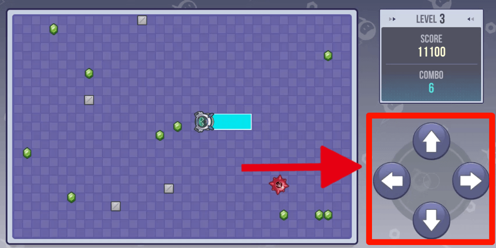 ドローンライト_十字キー