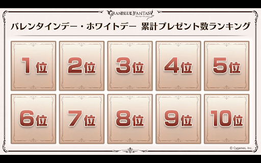 バレンタイン&amp;ホワイトデー累計プレゼント数ランキング