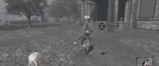 ニーアレプリカント_入り口にいる執事に話しかける