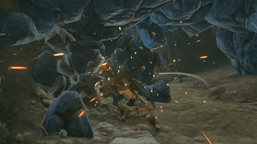 青い壁はハンマーやユン坊で破壊可能