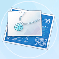 雪花のペンダント