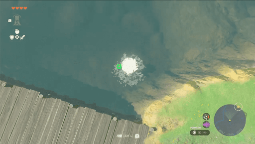 飛び降りる際は必ず水の中へ入る