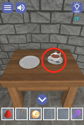 ドラゴンと魔法使いの住む塔_2階_スプーンを入手する