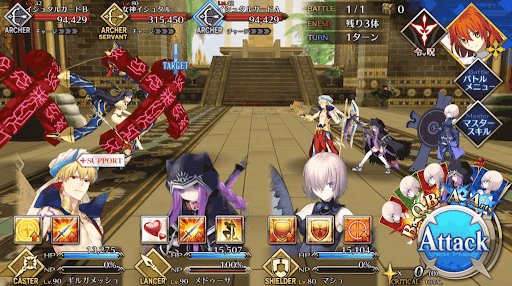 fgo-バビロニア回想クエストEp3_バトル