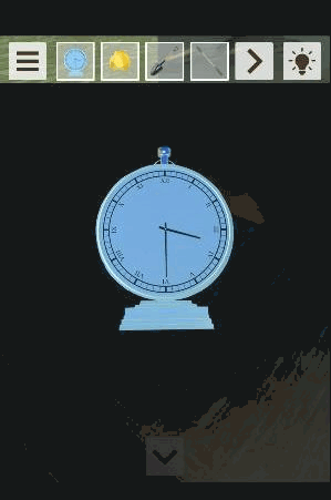 ビーチからの脱出-新作脱出げーむ_時計