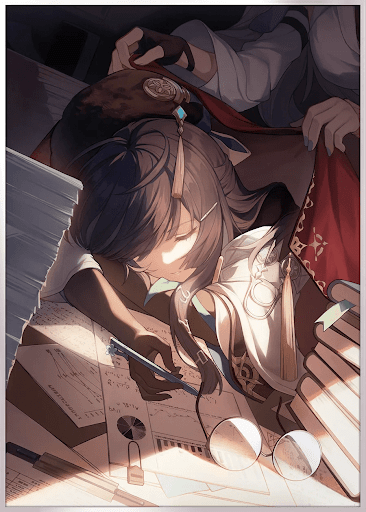 おやすみなさいと寝顔