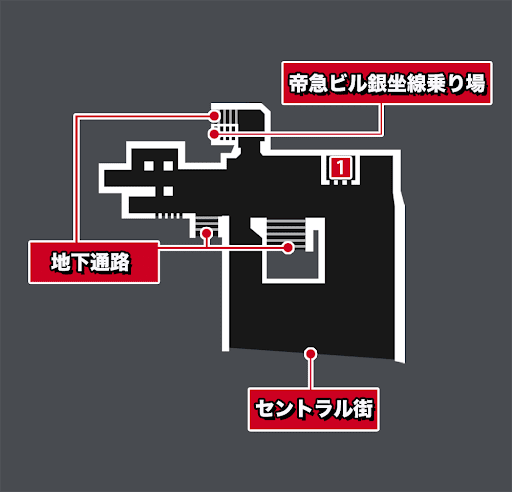 渋谷駅前広場のマップ