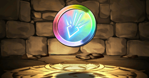 竜（ドラゴン）の紋章メダル【虹】