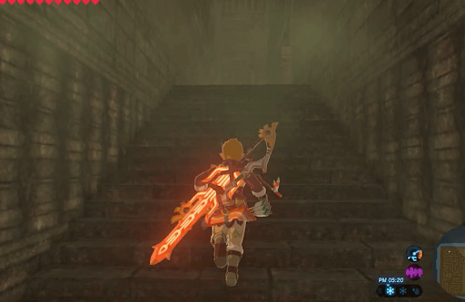 ゼルダBotW_道なりに階段を登る