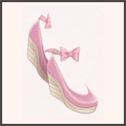 水玉サンダル（ピンク）