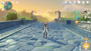 通常攻撃・西風剣術・白