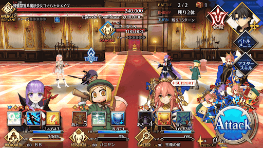 fgo-メイヴ1戦目1段階目