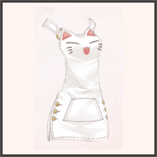 モモの吊りスカート（白）