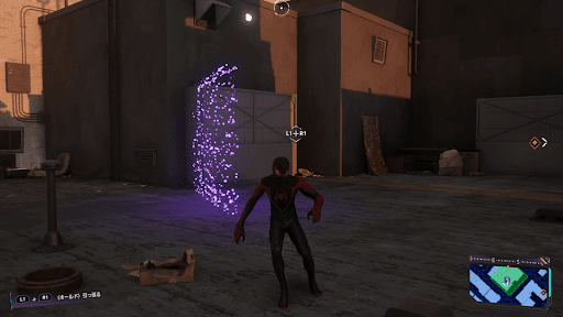 L1＋R1でパネルを引っ張る