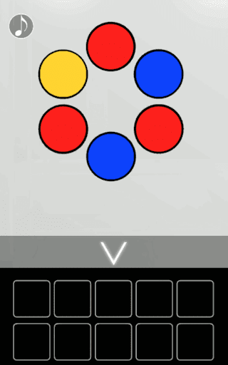 月の見える城からの脱出_テーブルの花